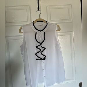 Calvin Klein White Top with Black Trim